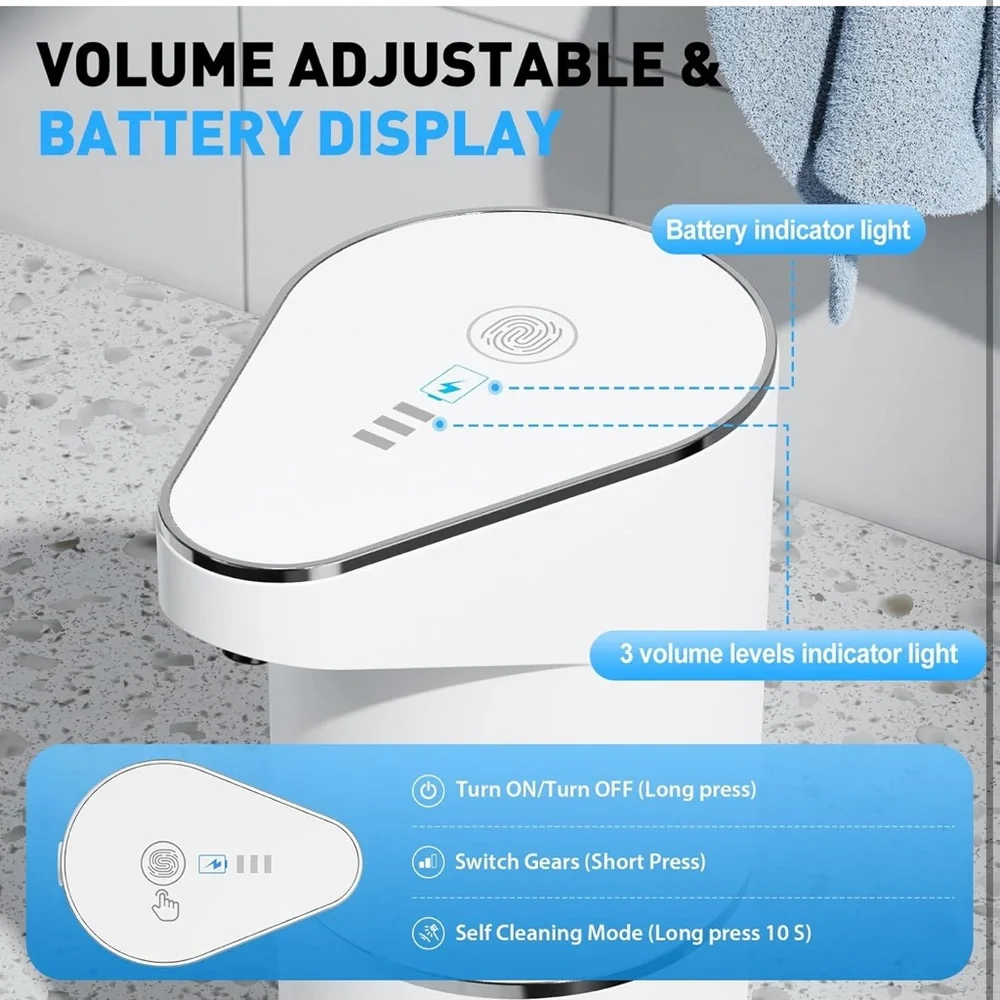 Automatic White Soap Dispenser
